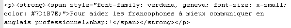 Code module Sous-titre